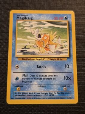 Pokemon Base Set 1999 Magikarp Trading Card (35/102)